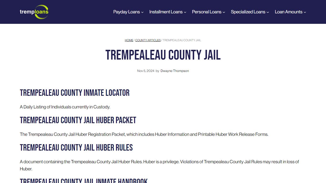 Trempealeau County Jail